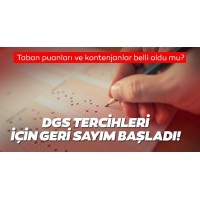 DGS TERCİHLERİ NE ZAMAN BAŞLAYACAK 2020?