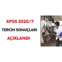 KPSS 2020/7 TERCİH SONUÇLARI AÇIKLANDI !