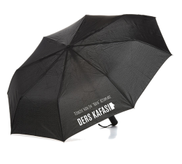 Siyah Renk 8 Telli Premium Kalite Tam Otomatik Açılır Rüzgara Dayanıklı Portatif Kompakt Şemsiye Ders Kafası 2025